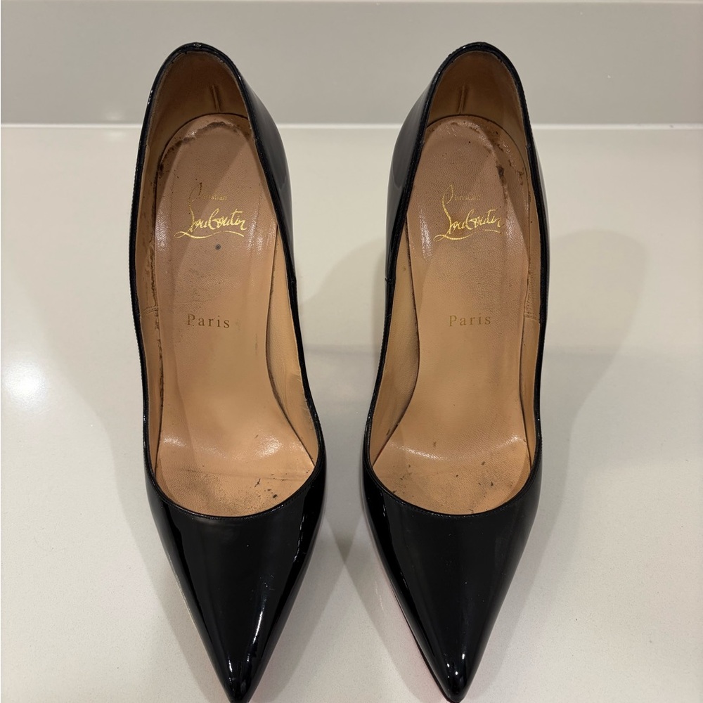 Christian Louboutin Black Patent Leather Heels